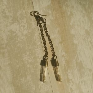 Custom Rat Bone Fish Hook Earrings